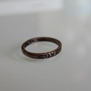 Copper Retro Ring 8 Pattern on Luulla