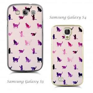 Cute Cat Galaxy Pattern Protective Case For Iphone..